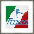 Forza Azzurri Framed Print