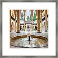 Fountain Of Lions At The Alhambra Framed Print