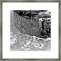 Fountain Water Drops Framed Print