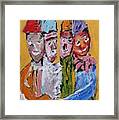 Four Clowns Do We Need A Stability Pact Satiric Paintings Iii Framed Print