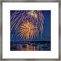Fourth Of July In Boothbay Harbor Framed Print