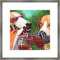 Foxy Winers Framed Print