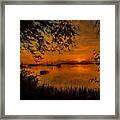Framed Sunset Framed Print