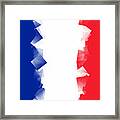France Flag Cubic Framed Print