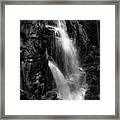 Franconia Notch Waterfall Framed Print