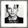 Frank Sinatra Mug Shot Vertical Framed Print
