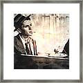 Frank Sinatra - Vintage Painting Framed Print