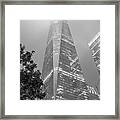 Freedom Tower Into The Fog Framed Print