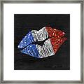 French Kiss Framed Print