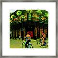 French Quarter Flirting On The Go Framed Print