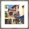 French Village Scene - Provence Framed Print