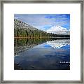 Fresh Snow And Being Still Framed Print