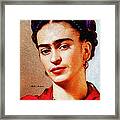 Frida In Red Framed Print