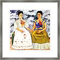 Frida Kahlo The Two Fridas Framed Print