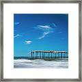 Frisco Fishing Pier In North Carolina Panorama Framed Print