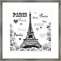 From Paris With Love Framed Print