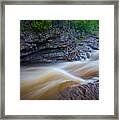 From The Top Of Temperence River Gorge Framed Print