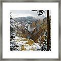 Frosted Canyon Framed Print