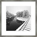 Frosty Morning On The Poudre Framed Print