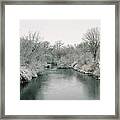 Frosty River Framed Print