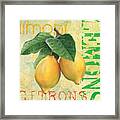 Froyo Lemon Framed Print