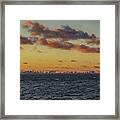 Miami Sunset Framed Print