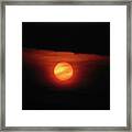 Full Harvest Moon Framed Print