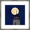 Full Moon Before The Eclipse Framed Print