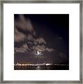 Full Moon In Miami Framed Print