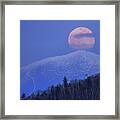 Full Moon Over Washington Framed Print