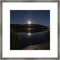 Full Moon Retreat Meadows Framed Print