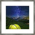 Galactic Eruption Framed Print