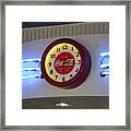 Galaxy Diner Clock Framed Print