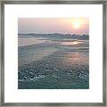 Ganges River Flow Framed Print