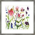 Garden Flowers Framed Print