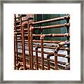 Gas Pipes And Fittings Framed Print