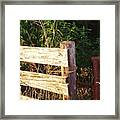 Gate Post Framed Print