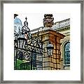 Gate To Clare College. Cambridge. Framed Print