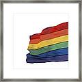 Gay Rainbow Flag Framed Print