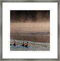 Geese On Old Forge Pond Framed Print