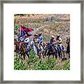 General Custer And His Entourage Framed Print