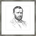 General Ulysses Grant Sketch Framed Print