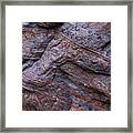 Geological Patterns Of Zion Framed Print