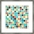 Geometric Abstract Watercolor Framed Print