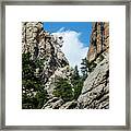 George Washinton Profile - Mount Rushmore South Dakota Framed Print