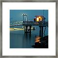 Ghost Ship In The Salem Willows A Thick Fog Rolls In Framed Print