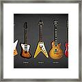 Gibson Electric Guitar Collection Framed Print