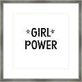 Girl Power- Design by Linda Woods Framed Print