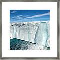 Glacial Waterfalls Framed Print
