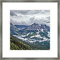Glacier-carved Peaks Framed Print